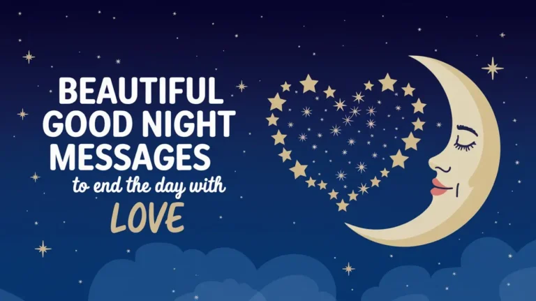 Beautiful Good Night Messages to End the Day with Love