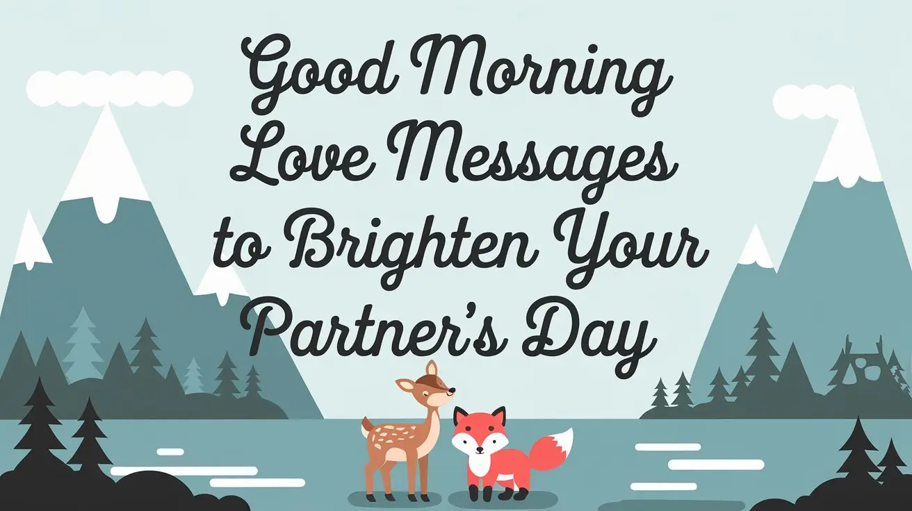 Good Morning Love Messages to Brighten Your Partner’s Day