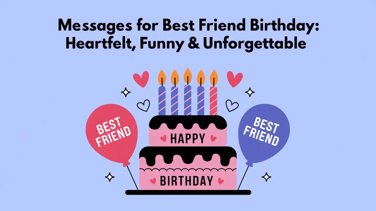 Messages for Best Friend Birthday: Heartfelt, Funny & Unforgettable