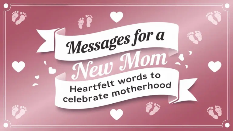 Messages for a New Mom: Heartfelt Words to Celebrate Motherhood