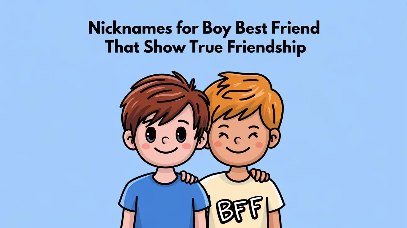 Nicknames for Boy Best Friend That Show True Friendship