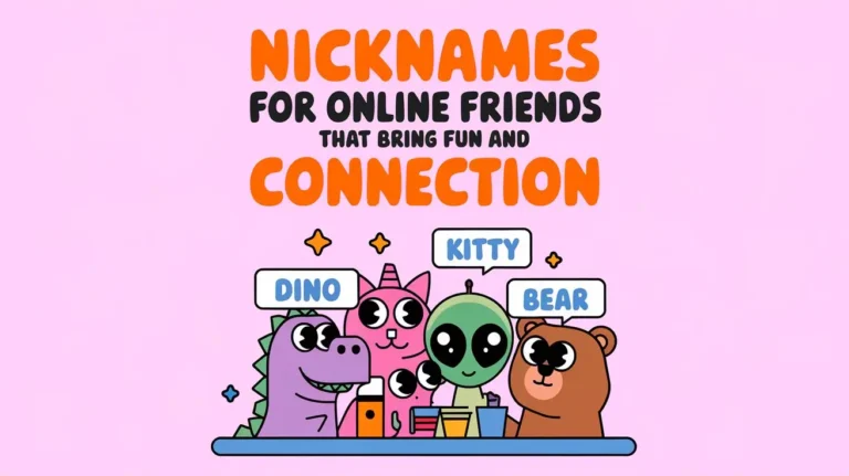 Nicknames for Online Friends That Bring Fun and Connection