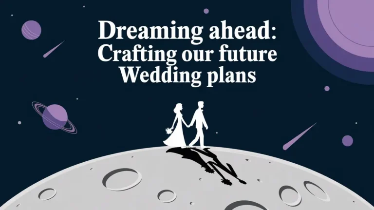 Dreaming Ahead: Crafting Our Future Wedding Plans
