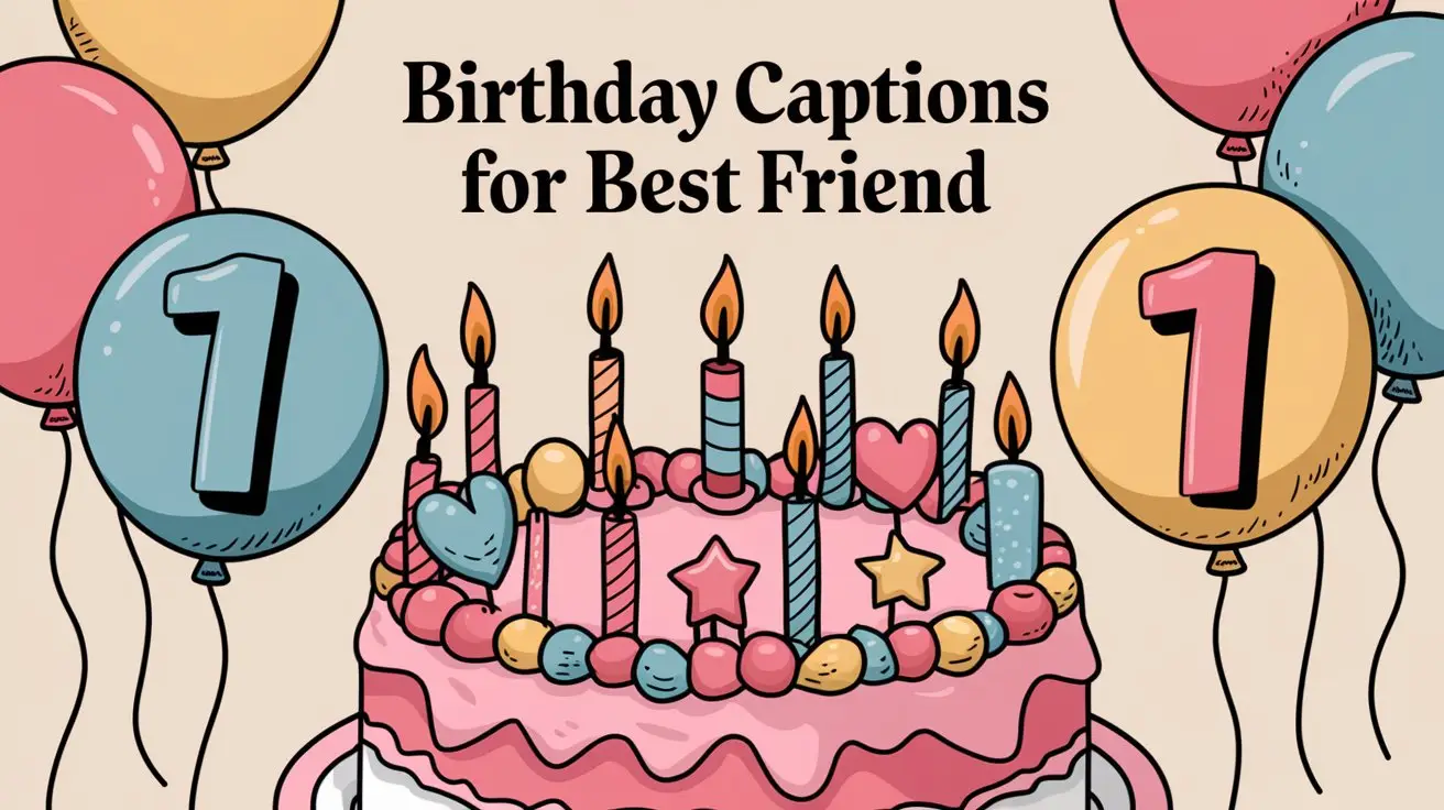180 Birthday Captions for Best Friend (Ultimate Complete Guide)