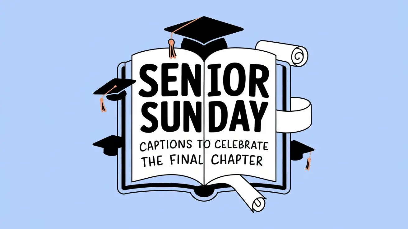 Senior Sunday Captions to Celebrate the Final Chapter