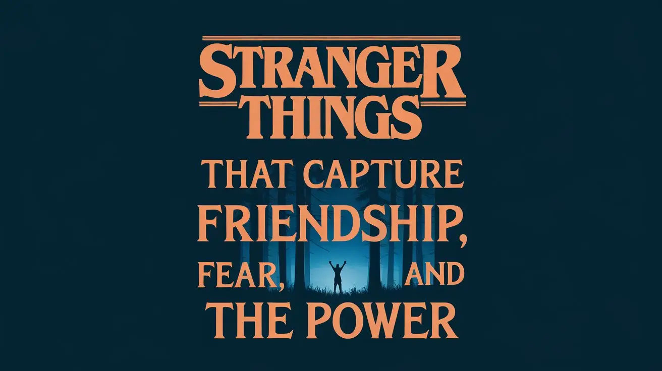 Stranger Things Quotes That Capture Friendship, Fear, and the Power of Being Different