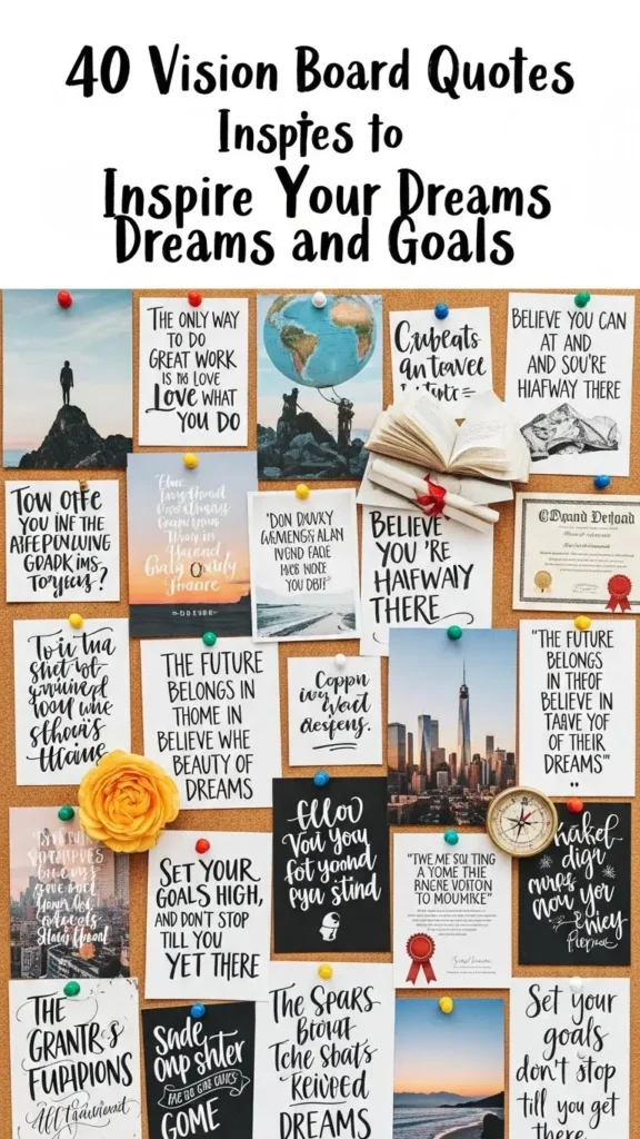 Vision Board Quotes to Inspire Your Dreams and Goals Vision Board Quotes to Inspire Your Dreams and Goals