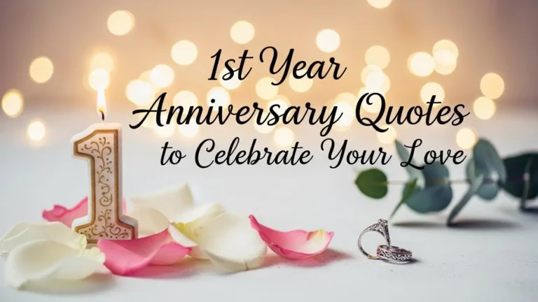 1st Year Anniversary Quotes to Celebrate Your Love"
