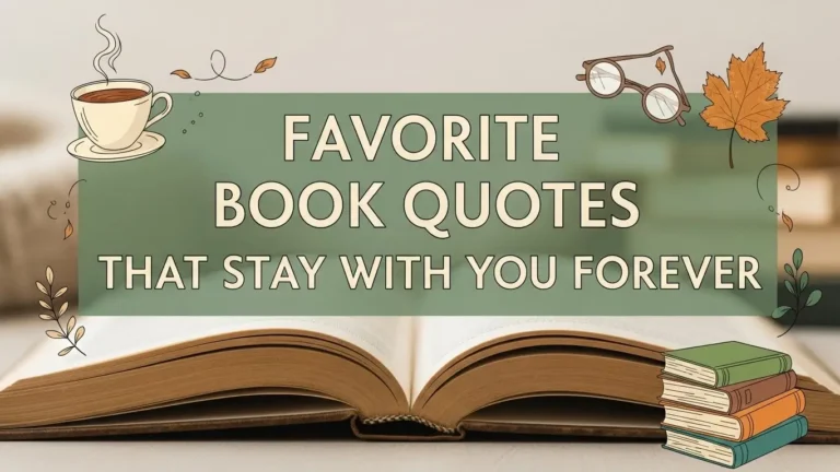 Favorite Book Quotes That Stay With You Forever