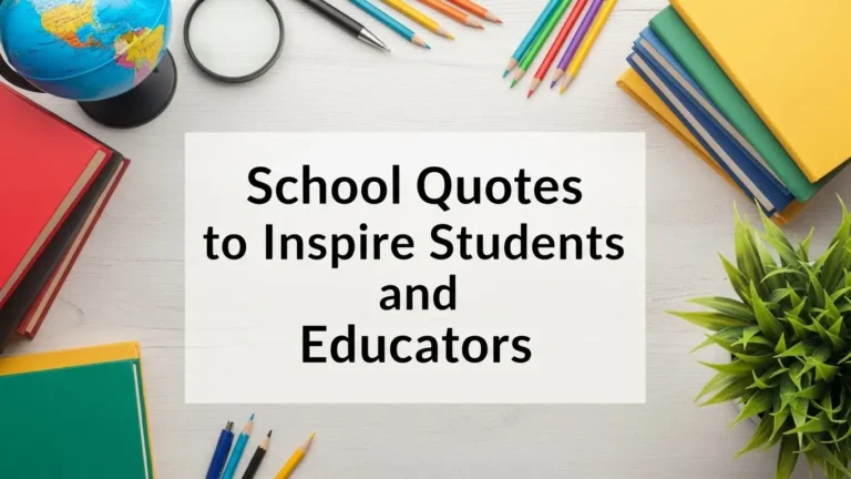 School Quotes to Inspire Students and Educators