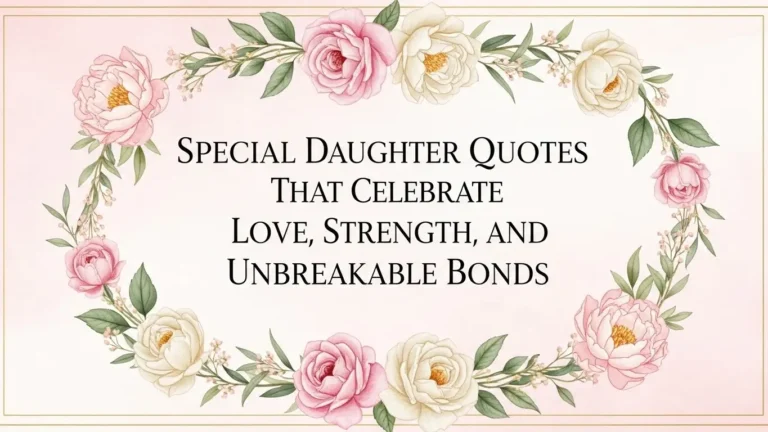 Special Daughter Quotes That Celebrate Love, Strength, and Unbreakable Bonds