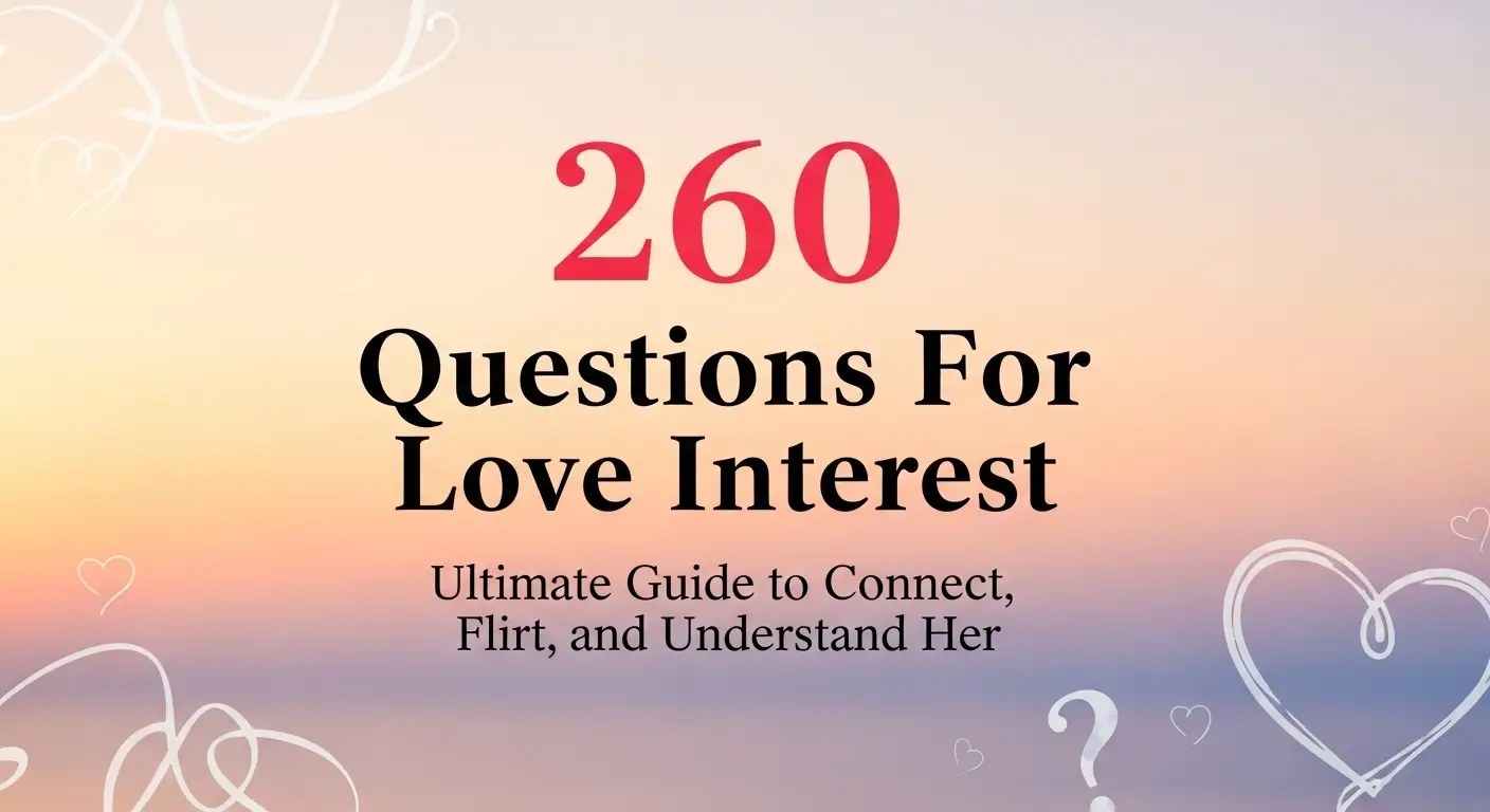 260 Questions For Love Interest: Ultimate Guide to Connect, Flirt, and Understand Her