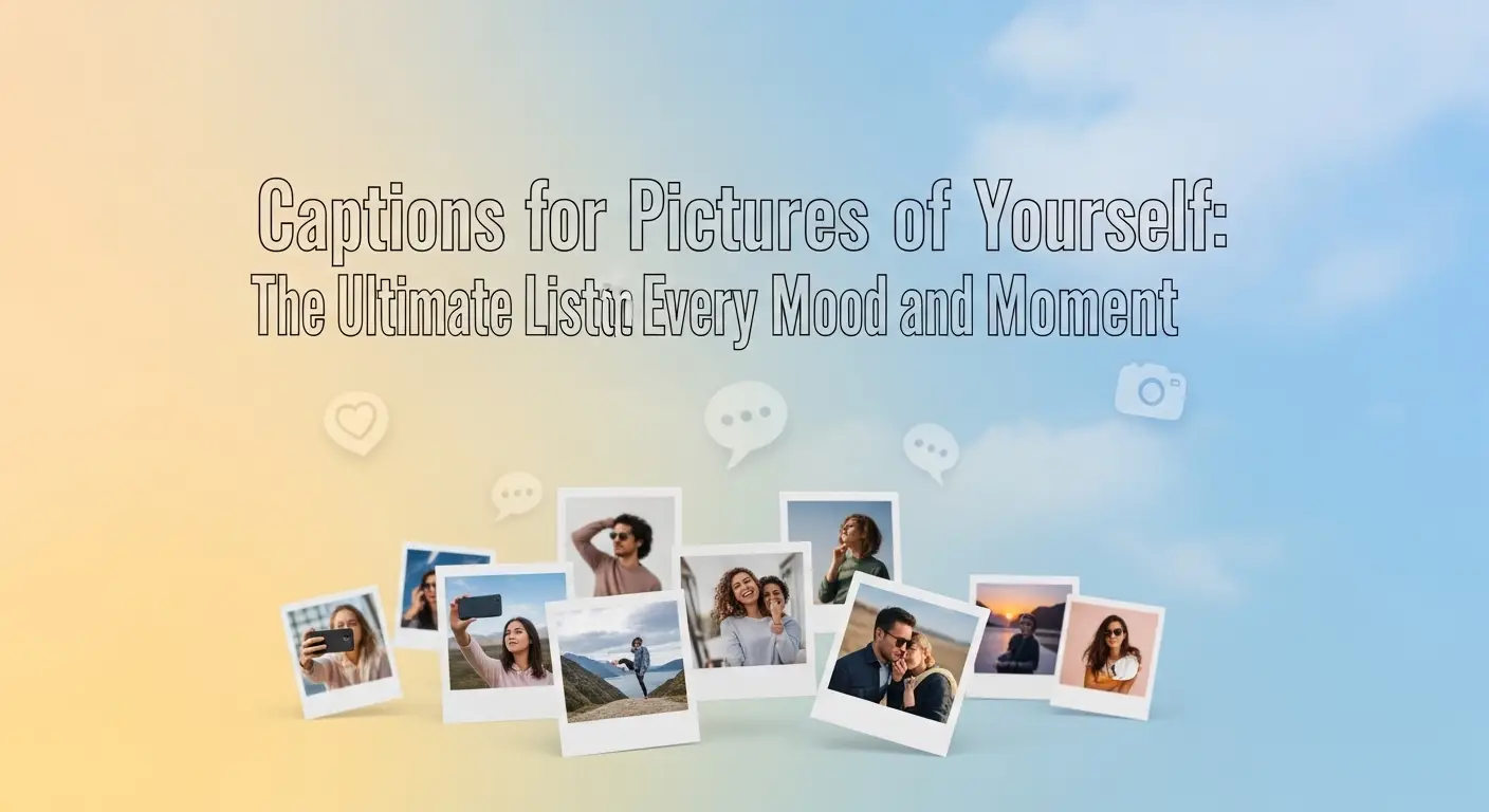 Captions for Pictures of Yourself: The Ultimate List for Every Mood and Moment