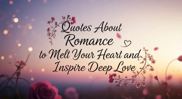 Quotes About Romance to Melt Your Heart and Inspire Deep Love