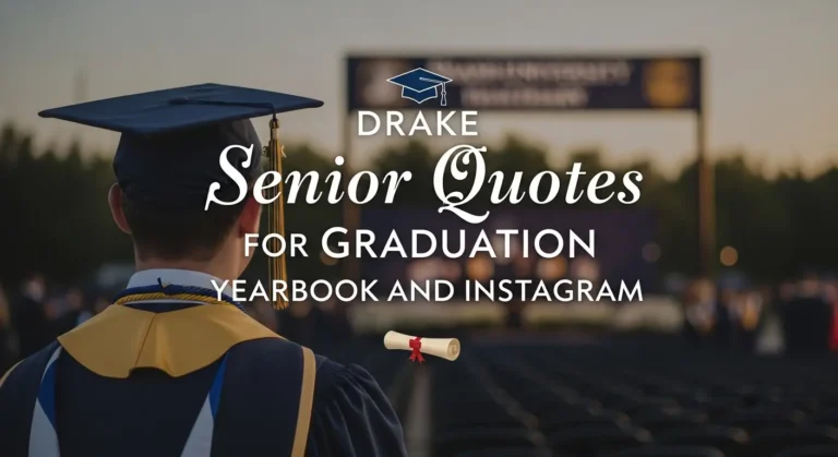 Drake Senior Quotes for Graduation Yearbook and Instagram