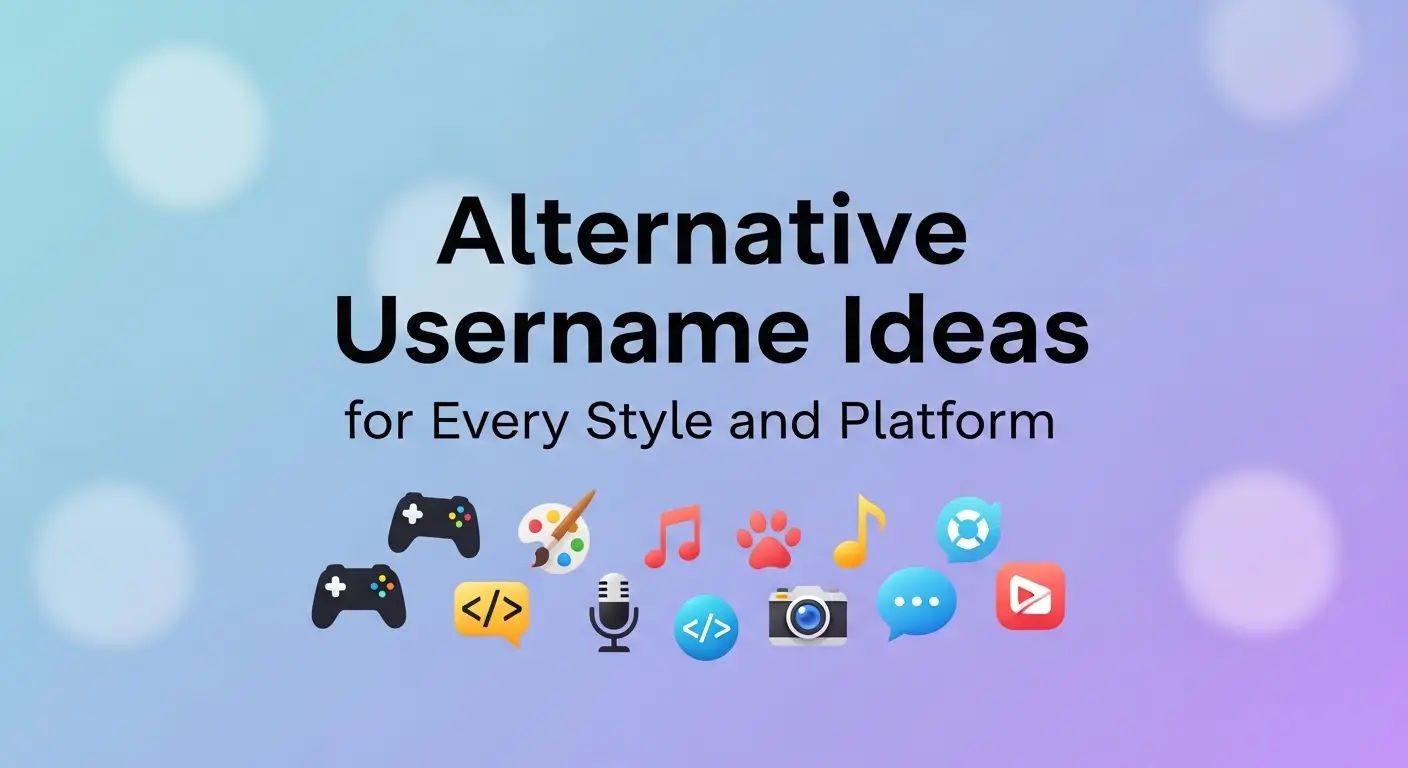 Alternative Username Ideas for Every Style and Platform