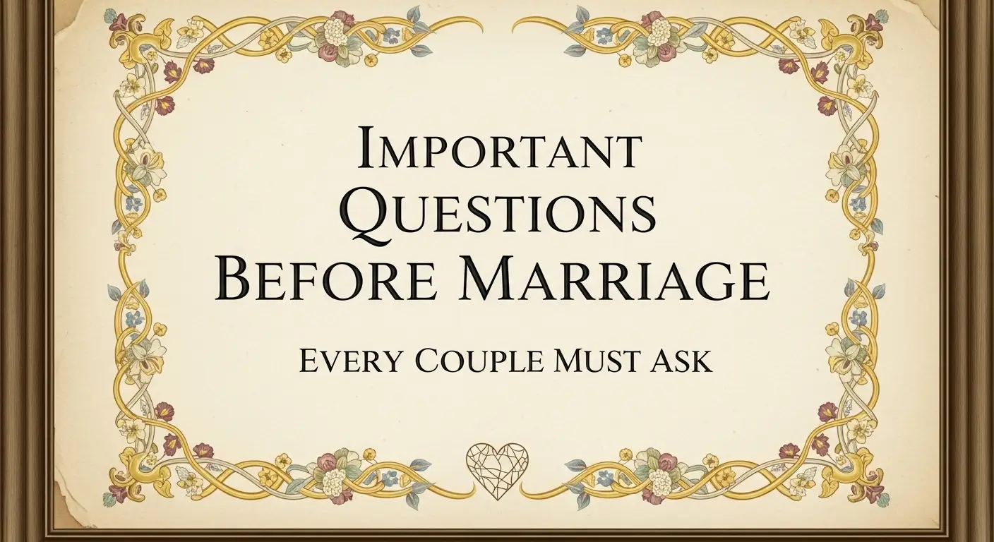 Important Questions Before Marriage Every Couple Must Ask