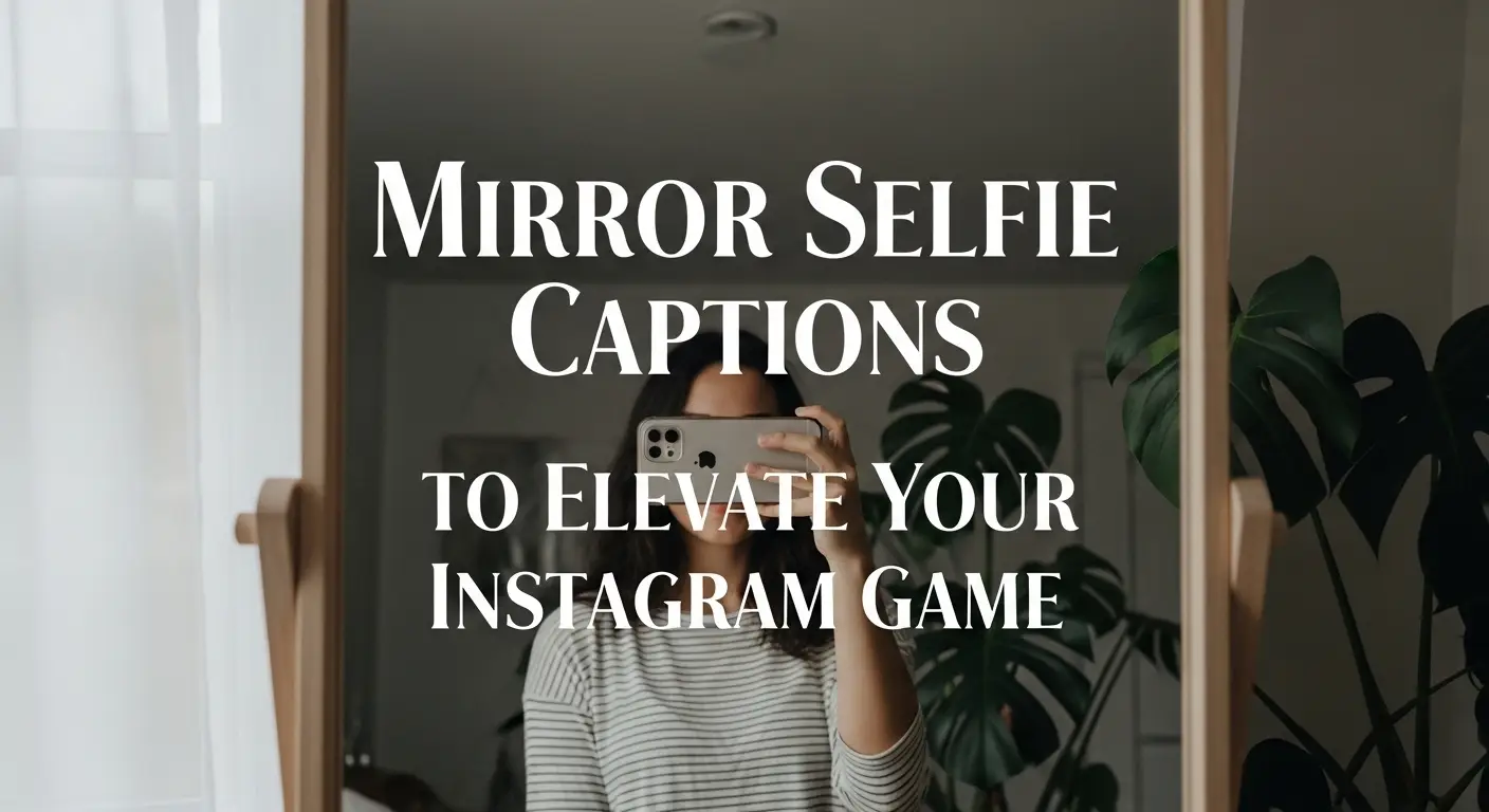 Mirror Selfie Captions to Elevate Your Instagram Game