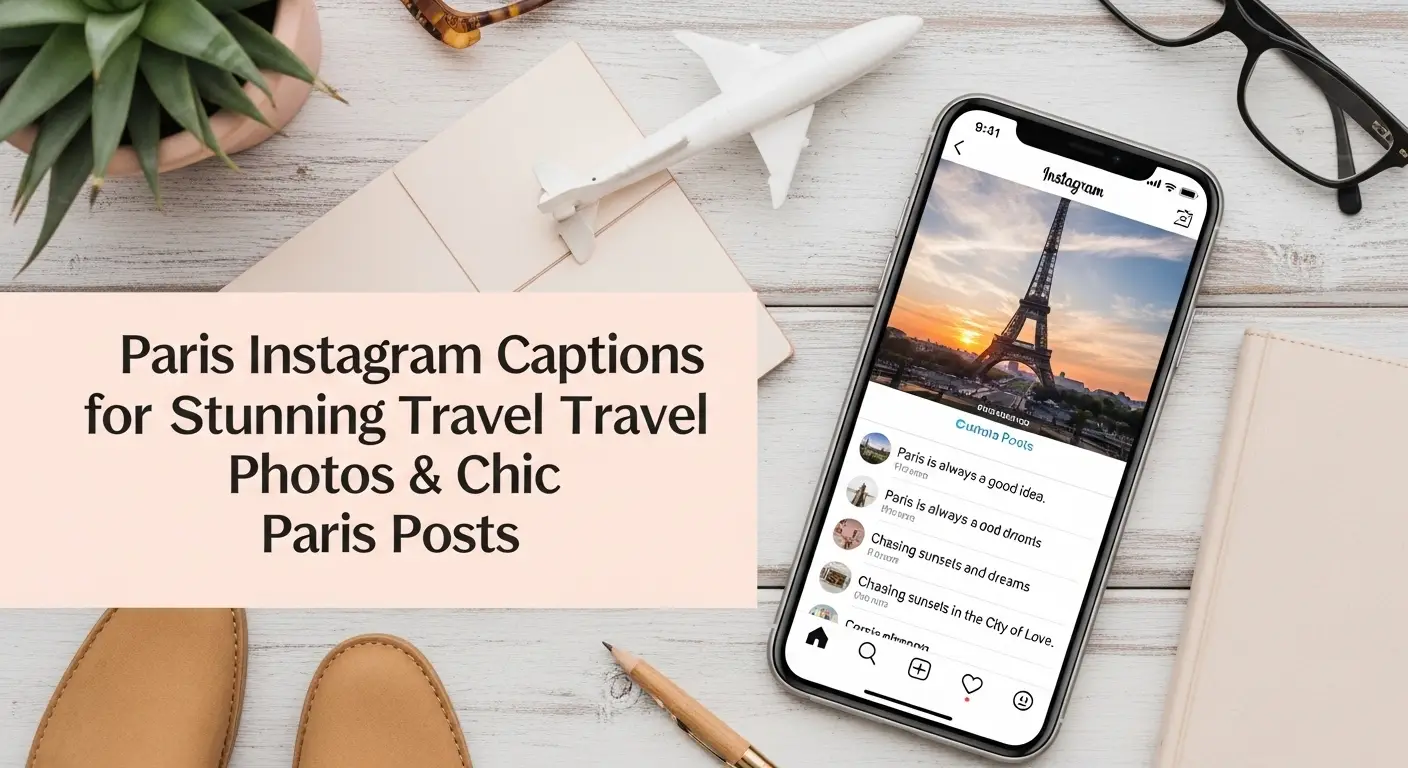 Paris Instagram Captions for Stunning Travel Photos & Chic Paris Posts