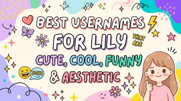 Best Usernames For Lily That Are Cute, Cool, Funny & Aesthetic
