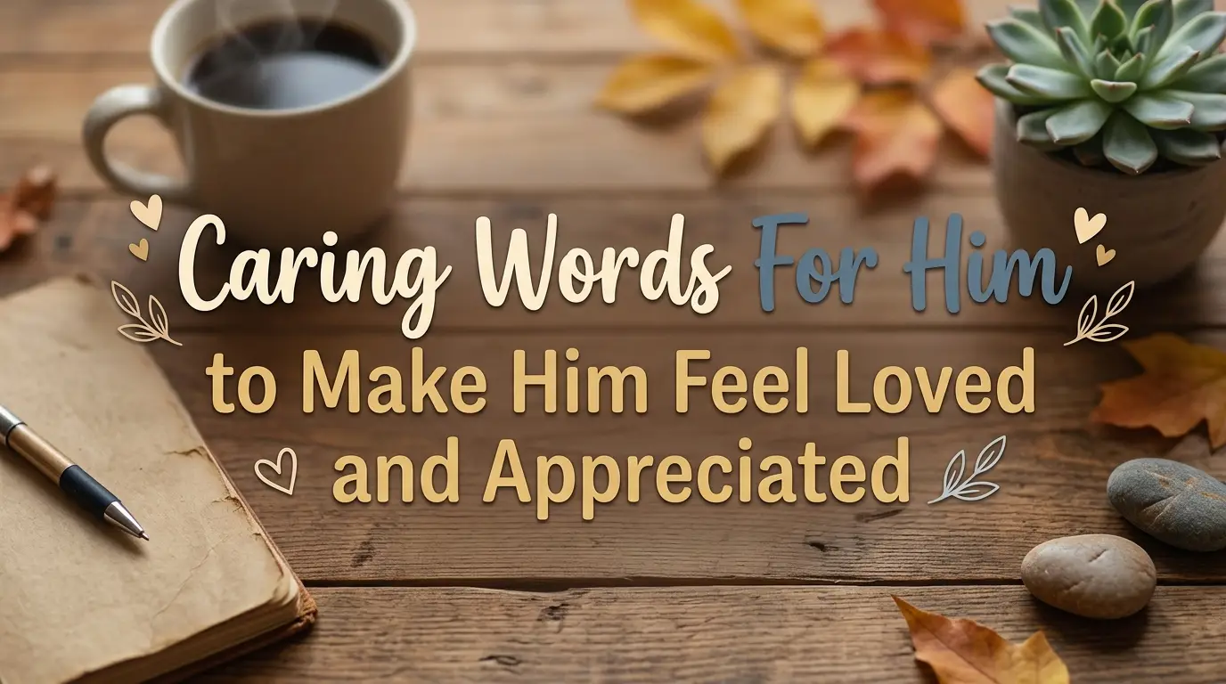 Caring Words For Him to Make Him Feel Loved and Appreciated