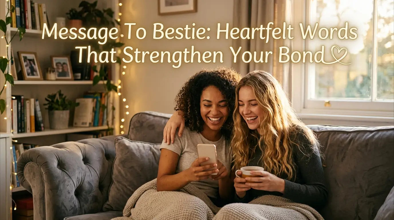 Message To Bestie: Heartfelt Words That Strengthen Your Bond
