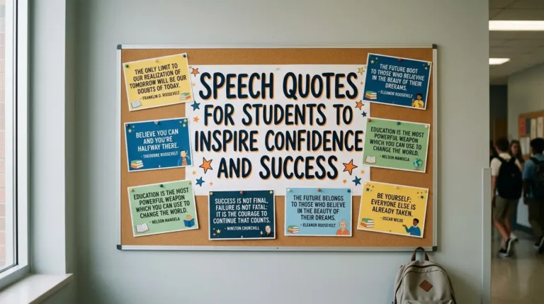 Speech Quotes For Students to Inspire Confidence and Success