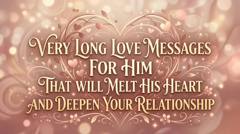 Very Long Love Messages For Him That Will Melt His Heart and Deepen Your Relationship