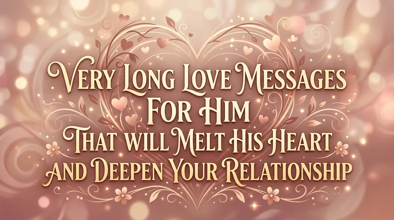 Very Long Love Messages For Him That Will Melt His Heart and Deepen Your Relationship