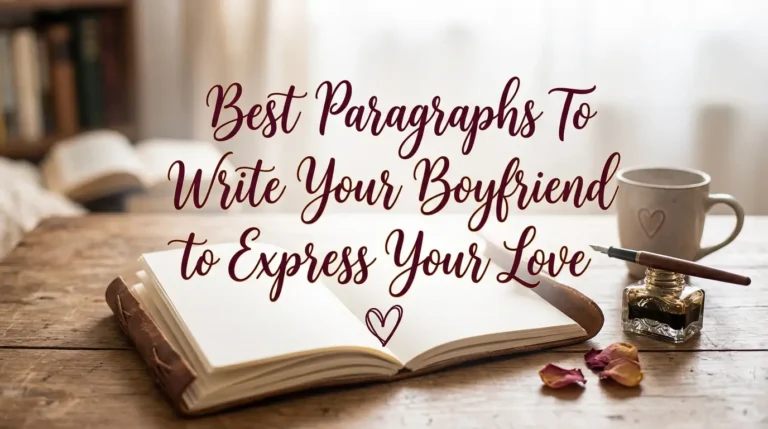 Best Paragraphs To Write Your Boyfriend to Express Your Love