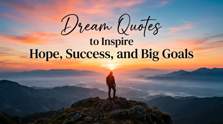 Dream Quotes to Inspire Hope, Success, and Big Goals