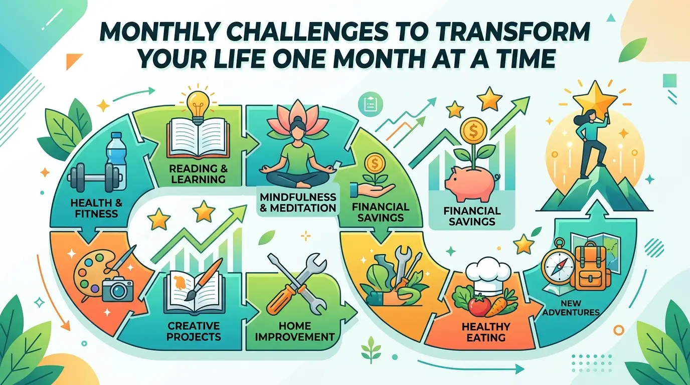 Monthly Challenges to Transform Your Life One Month at a Time