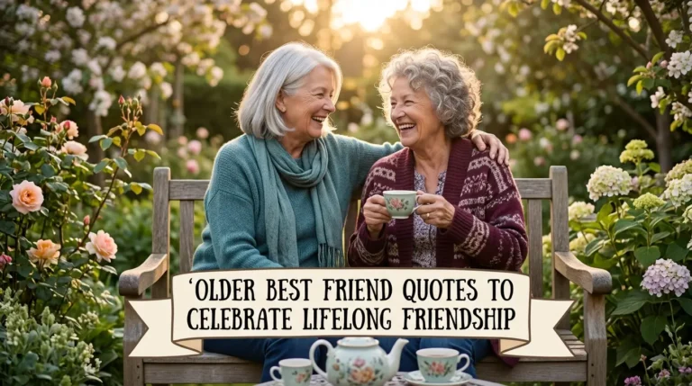 Older Best Friend Quotes to Celebrate Lifelong Friendship