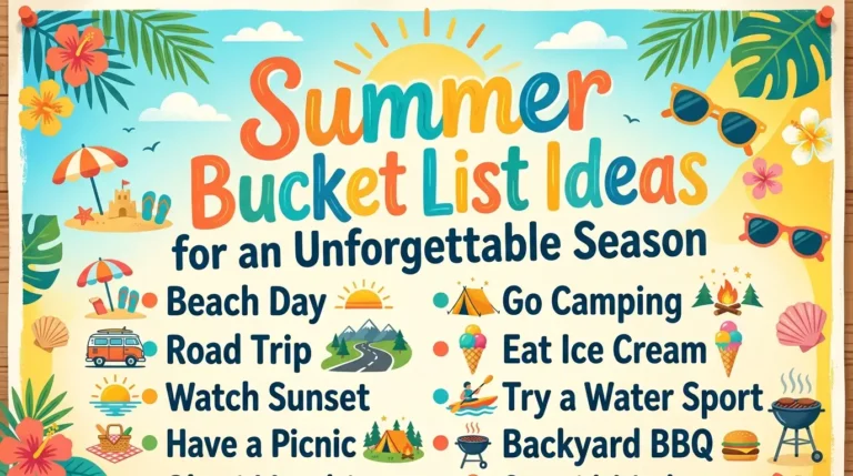 Summer Bucket List Ideas for an Unforgettable Season