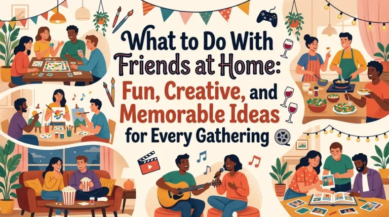 What to Do With Friends at Home: Fun, Creative, and Memorable Ideas for Every Gathering