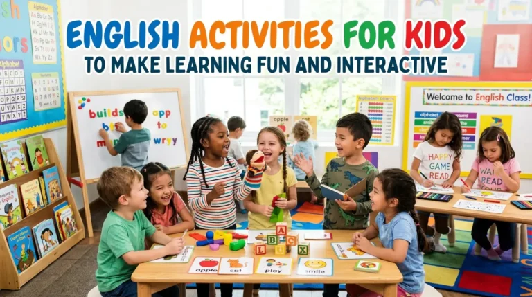English Activities For Kids To Make Learning Fun And Interactive