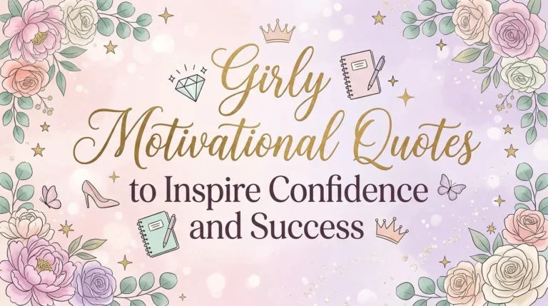 Girly Motivational Quotes to Inspire Confidence and Success
