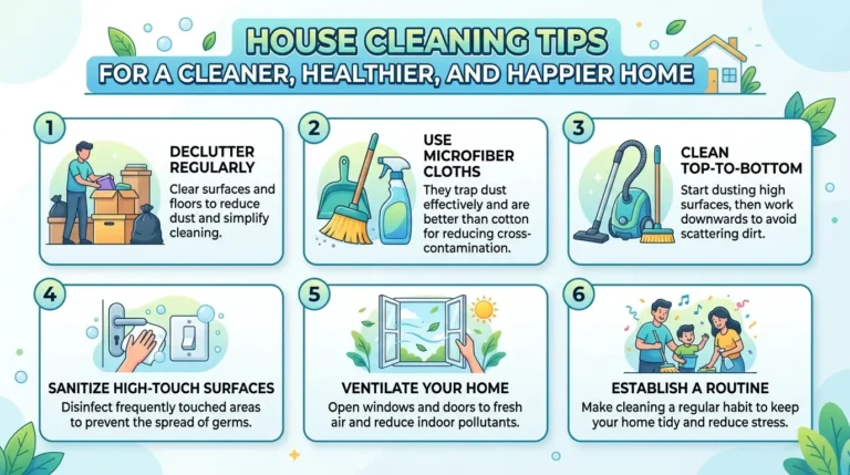 House Cleaning Tips for a Cleaner, Healthier, and Happier Home