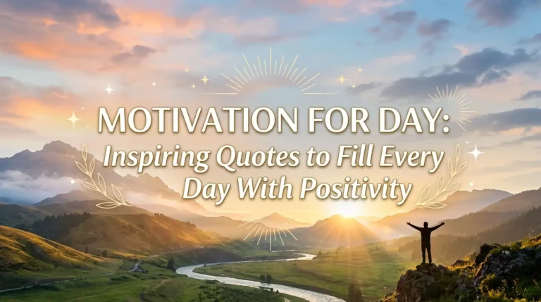 Motivation For Day: Inspiring Quotes to Fill Every Day With Positivity