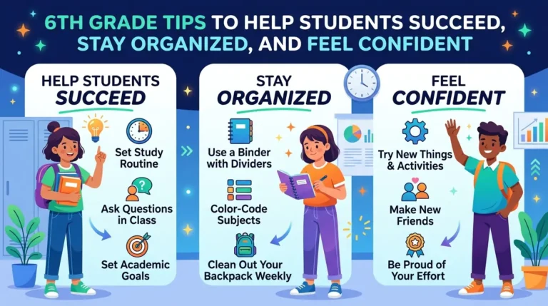 6th Grade Tips to Help Students Succeed, Stay Organized, and Feel Confident