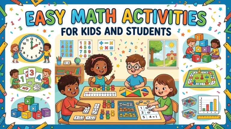 Easy Math Activities for Kids and Students