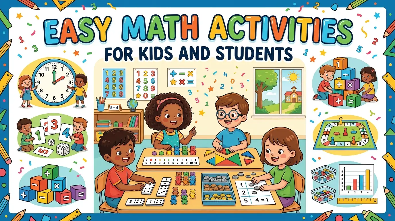 Easy Math Activities for Kids and Students