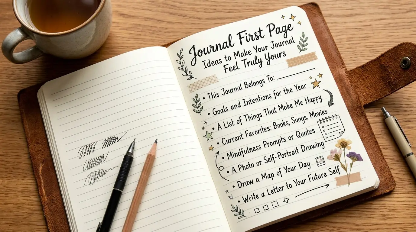 Journal First Page Ideas to Make Your Journal Feel Truly Yours