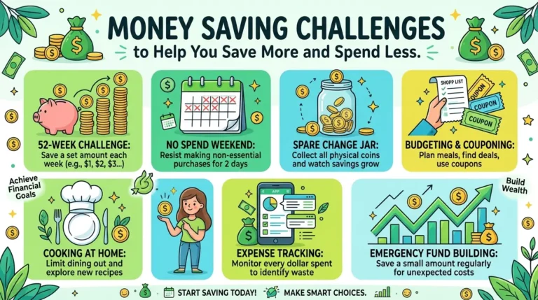 Money Saving Challenges to Help You Save More and Spend Less