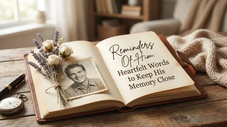 Reminders Of Him: Heartfelt Words to Keep His Memory Close