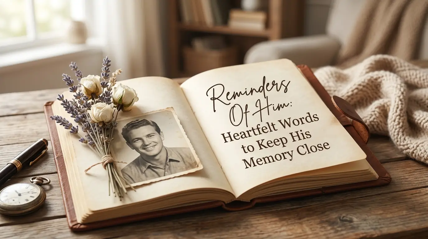 Reminders Of Him: Heartfelt Words to Keep His Memory Close