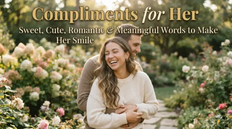 Compliments for Her: Sweet, Cute, Romantic & Meaningful Words to Make Her Smile