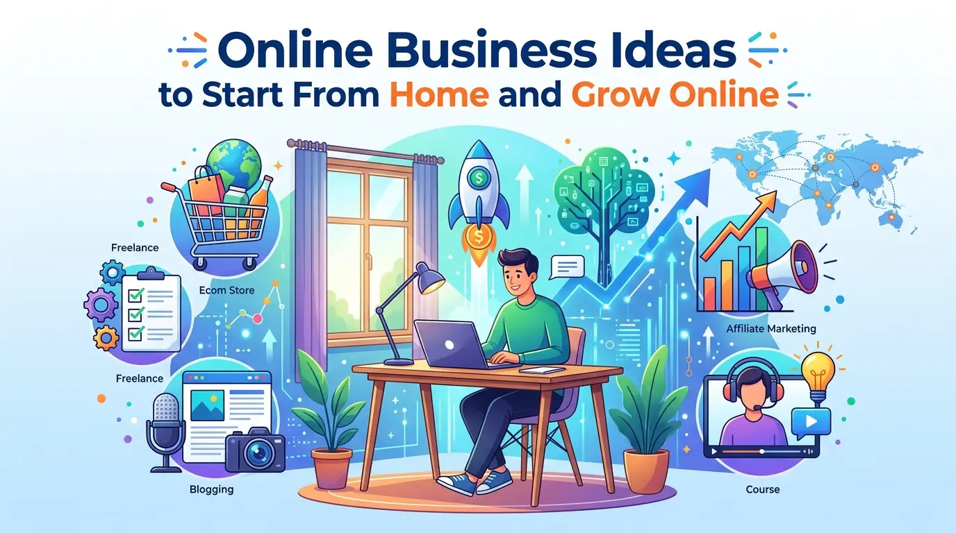 Online Business Ideas to Start From Home and Grow Online