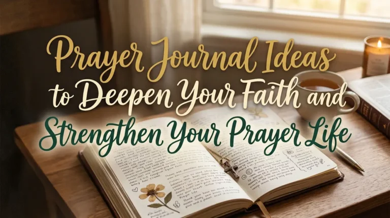 Prayer Journal Ideas to Deepen Your Faith and Strengthen Your Prayer Life