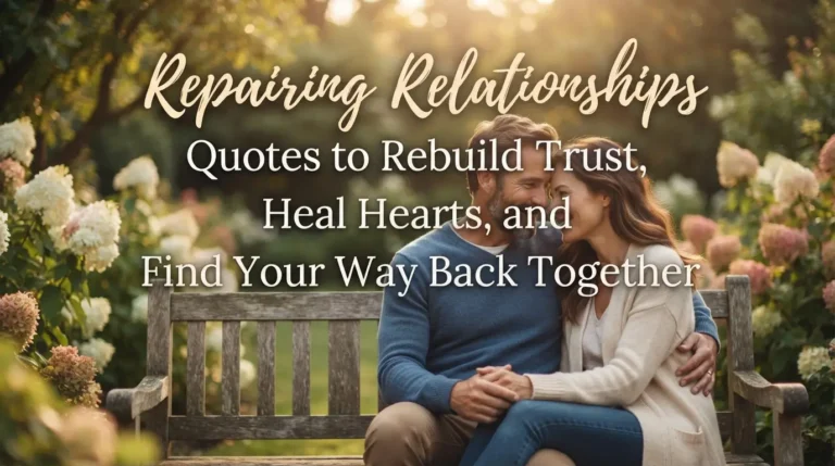 Repairing Relationships Quotes to Rebuild Trust, Heal Hearts, and Find Your Way Back Together